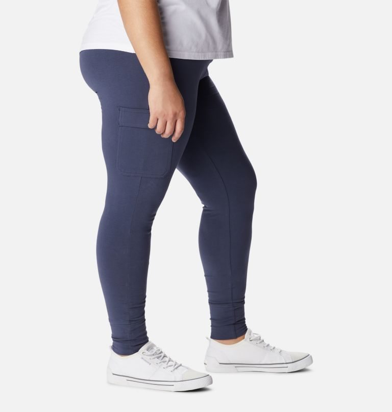 Women's Columbia Trek Leggings Navy | Plus Size CA-F31AL